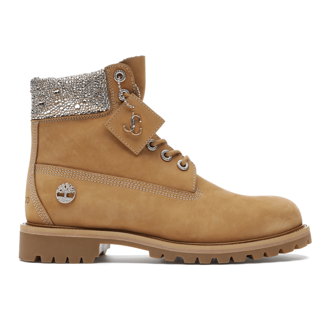 Timberland 6" Boot Jimmy Choo Premium Wheat Swarovski Crystal TB0A427G231