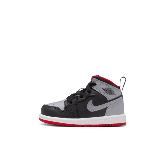 Jordan Jordan 1 Mid (TD) Black/Cement Grey/Fire Red DQ8425-006