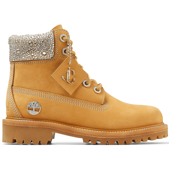 Timberland 6" Boot Jimmy Choo Premium Wheat Swarovski Crystal (Women's) TB0A4274231