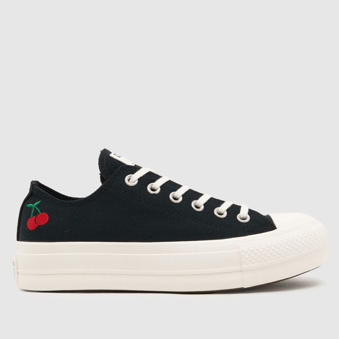 Converse Chuck Taylor All Star Lift Platform Cherries Black, Cream, Red A08862C