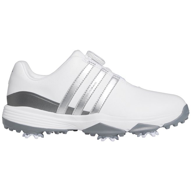 adidas Tour 360 24 BOA Golf J 'White Iron Metallic' 