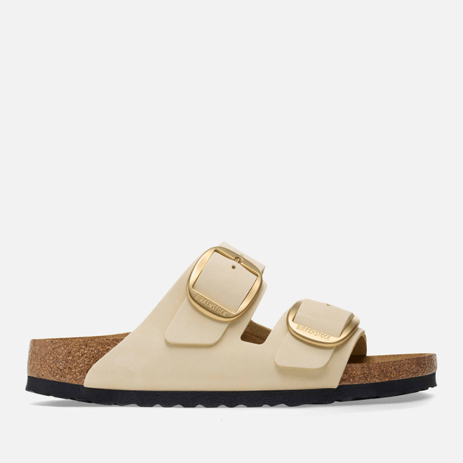 Birkenstock Arizona Big Buckle Slim Fit Nubuck Double Strap Nude