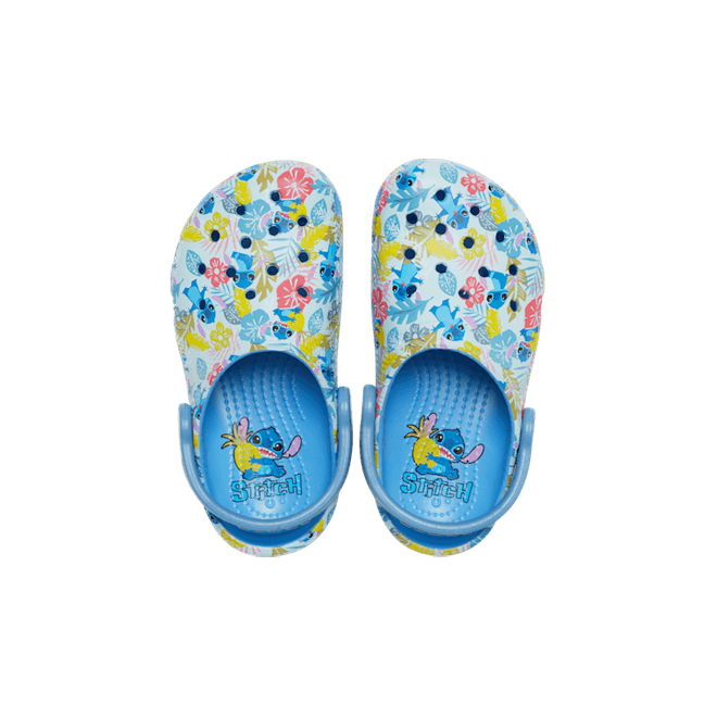 Crocs Kids Toddlers Disney Stitch Classic Clogs Oxygen 