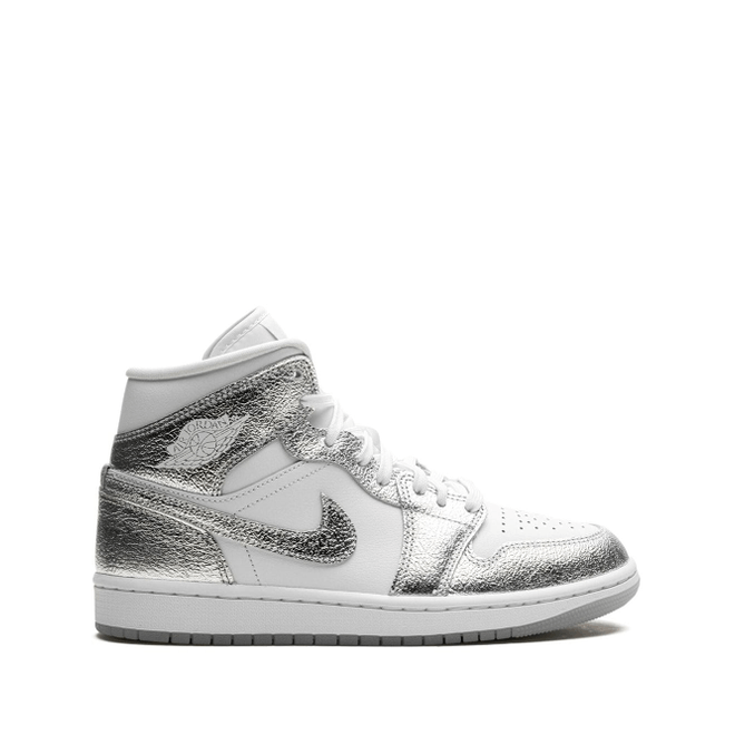 Air Jordan 1 Mid SE Womens "Metallic Silver"