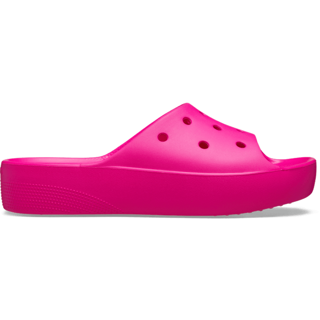 Crocs Classic Platform Slides Pink Crush 