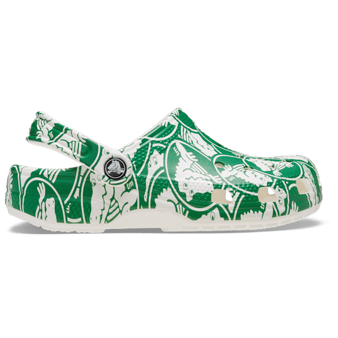 Crocs Classic Duke Print ClogsKinder Green Ivy 