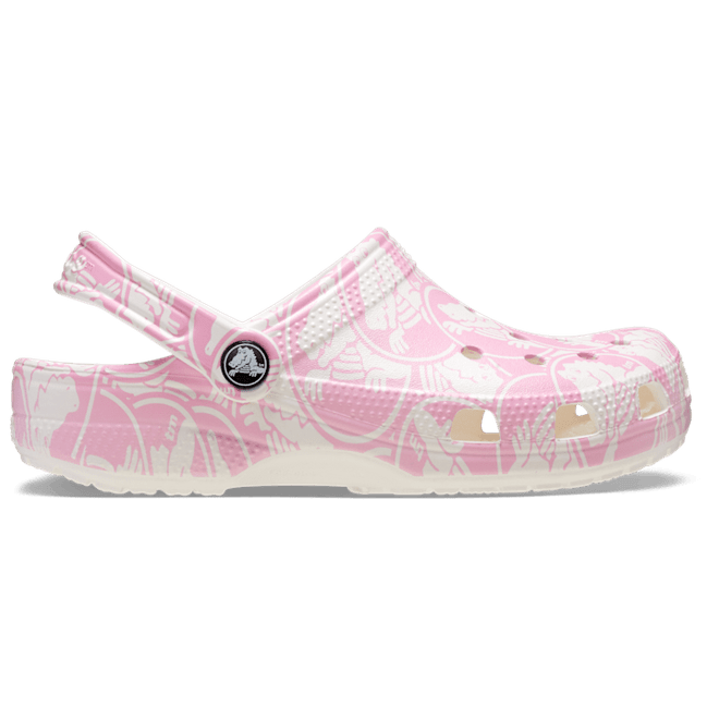 Crocs Classic Duke Print ClogsKinder Pink Tweed 