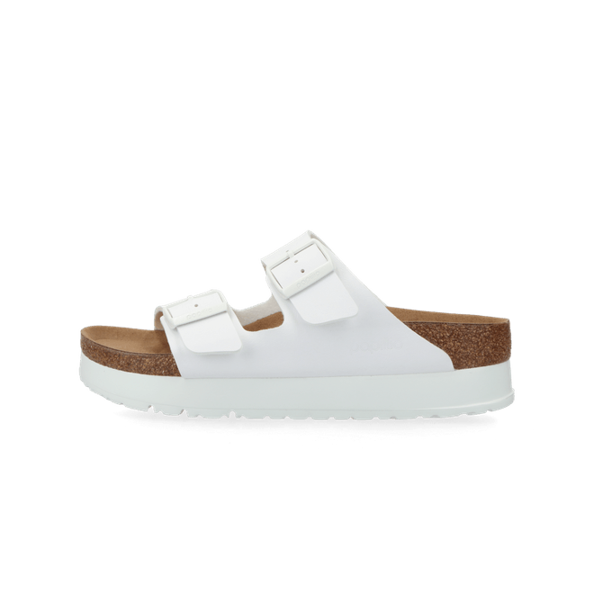 Birkenstock Arizona PAP Flex Platform Birko-Flor white