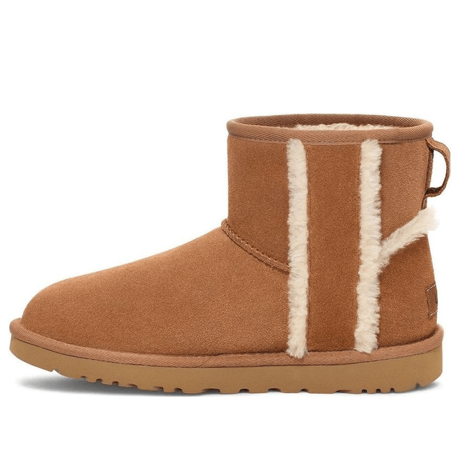  UGG Classic Mini Shearling Logo 'Chestnut'