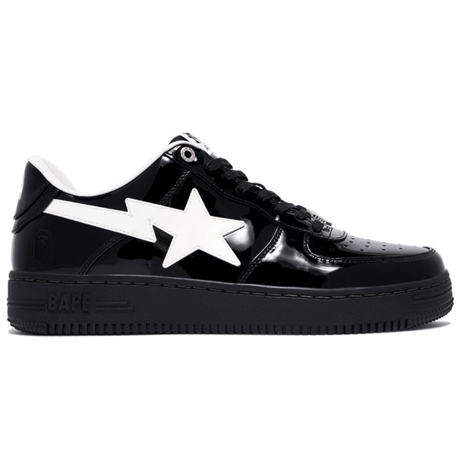 A Bathing Ape Bape Sta #2 Black Patent 1K30-191-302-BLK/1K30-291-302-BLK/001FWK301302M_BLK