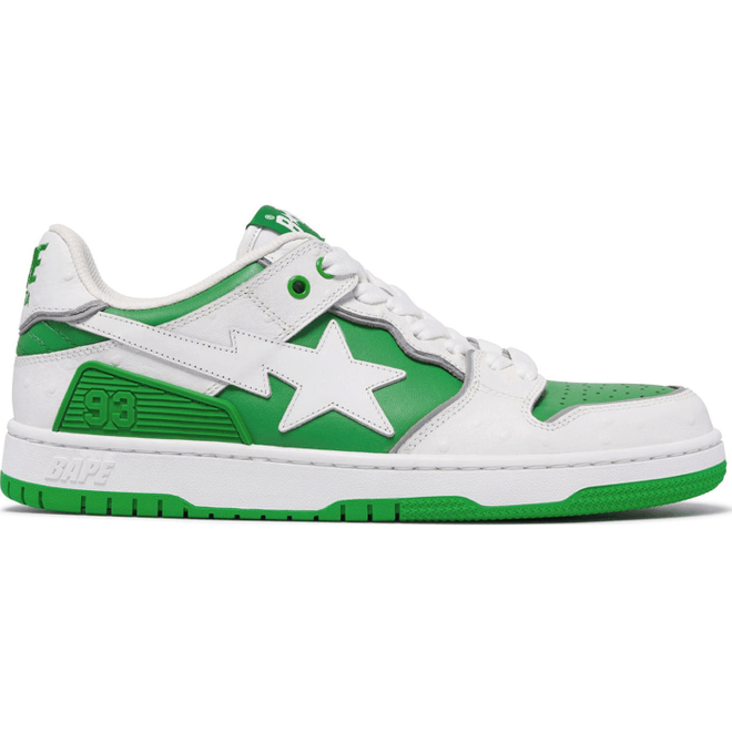 A Bathing Ape Sk8 Sta #1 Ostrich Pack White Green