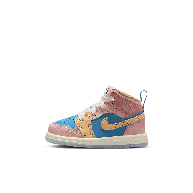 Jordan Jordan 1 Mid SS (TD) Aegean Storm/Hemp/Pink Oxford FN7539-400