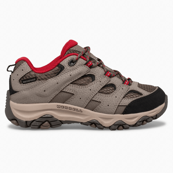 Merrell Moab 3 Low Lace Waterproof Sneaker  Boulder Red