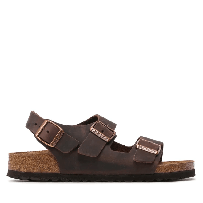 Sandalen für Damen Braun Birkenstock Milano Le