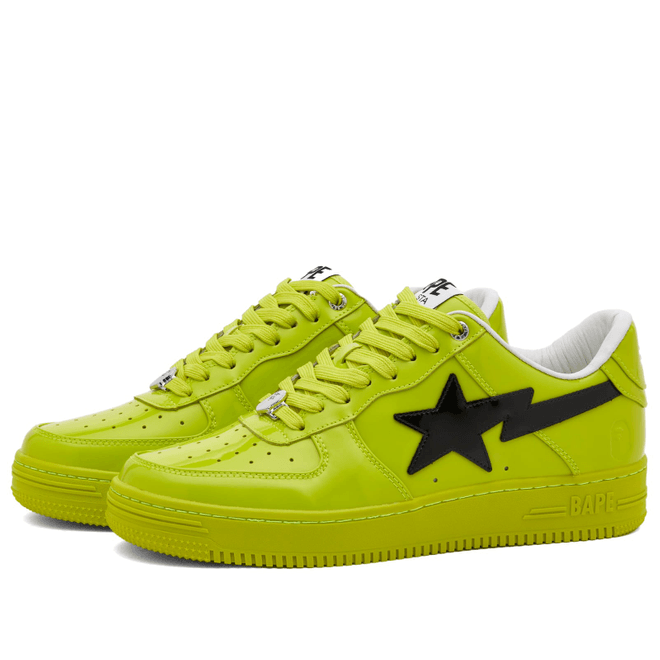 A Bathing Ape BAPE Sta Painted Leather  001FWK301302M-YLW