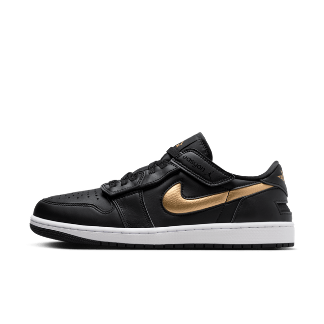 Air Jordan 1 Low FlyEase 'Gold Swoosh' DM1206-071