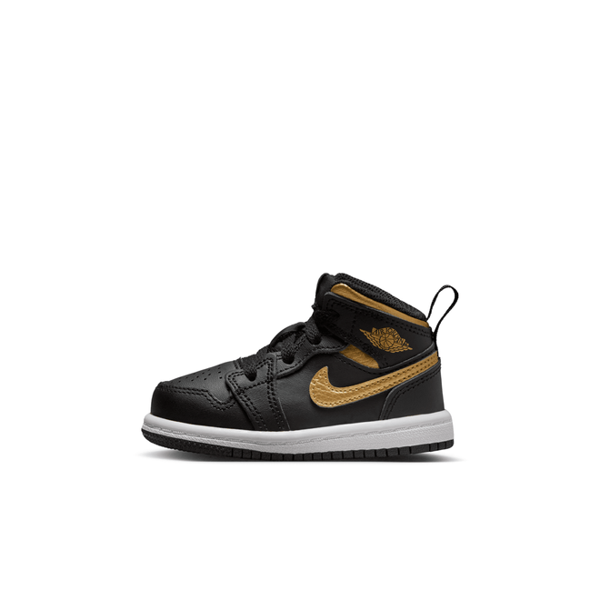 Jordan Jordan 1 Mid (TD) Black/Metallic Gold/White DQ8425-071