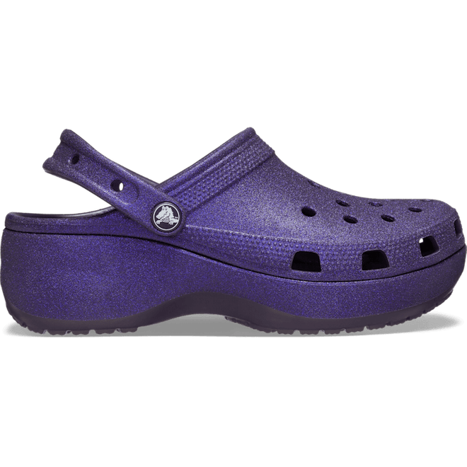 Crocs Classic Platform Glitter ClogsDark Iris 