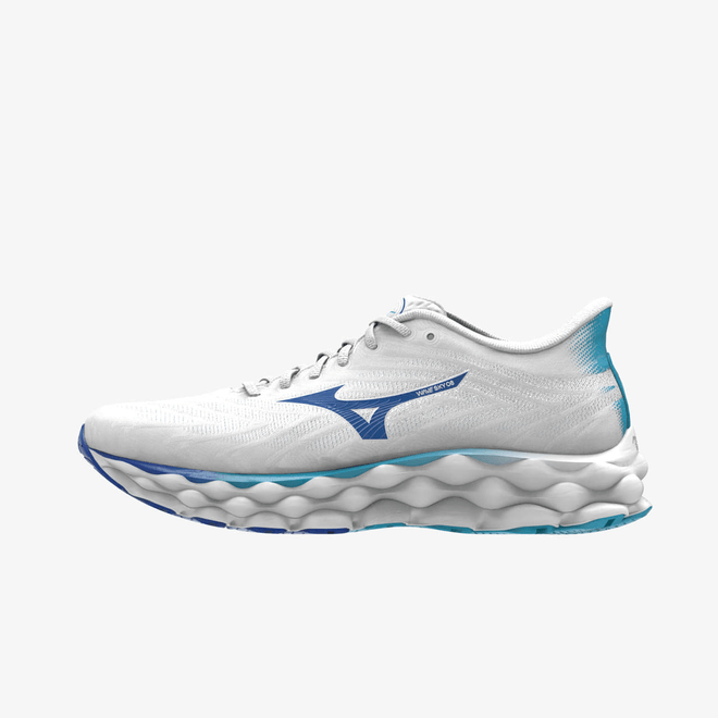 Mizuno Wave Sky 8 White/ Laser Blue/ Mugen Blue