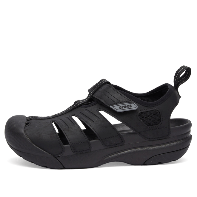 Crocs Yukon Fisherman Sandal in Black 209875-001