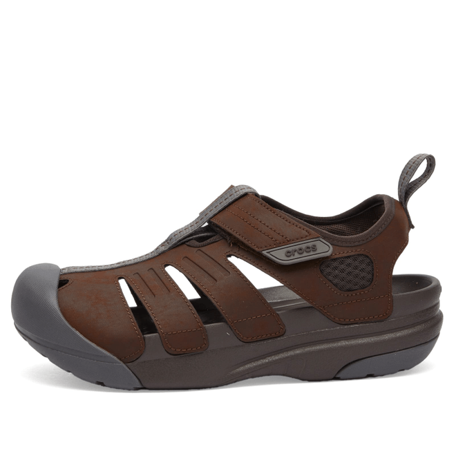 Crocs Yukon Fisherman Sandal in Espresso 209875-206