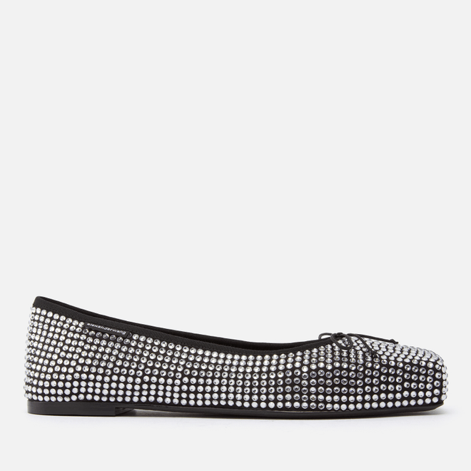 Alexander Wang Billie Crystal Flats Black 30324F065-965