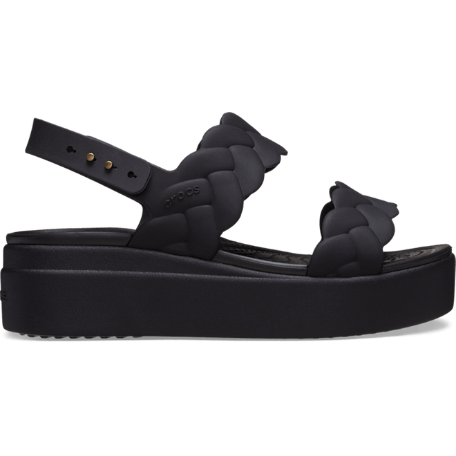 Crocs Brooklyn Woven Low SandalBlack / Black 