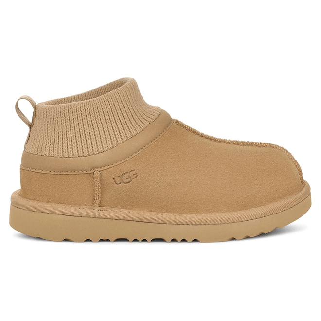 UGG® Classic Ultra Mini Stretch Cuff Boot Kids Brown