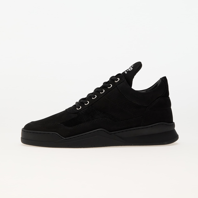 Filling Pieces Low Top Ghost Panel All Black  25255111847