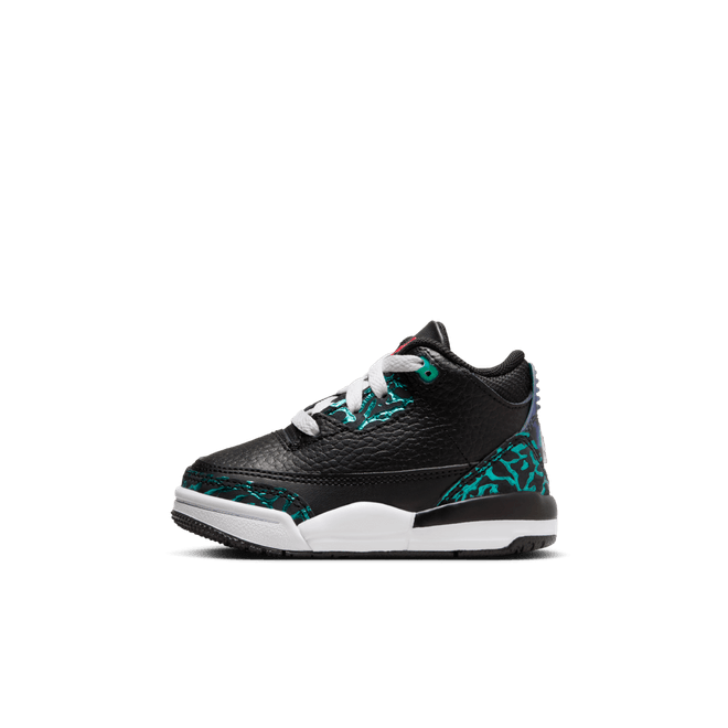 Jordan Air Jordan 3 Retro (TD) Black/Siren Red/Hyper Jade