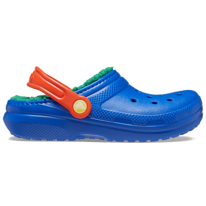 Crocs Kids Toddler Classic Lined Clogs Blue Bolt / Multi 