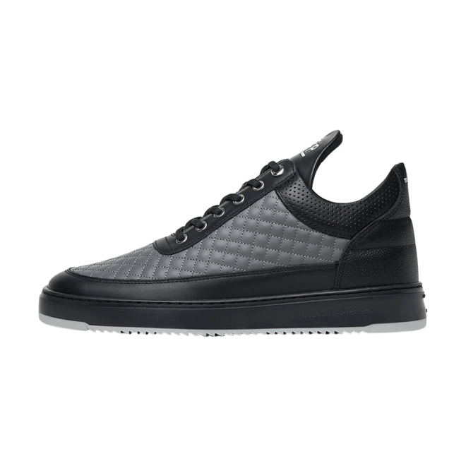 Filling Pieces Low Top Quilted Dark Grey