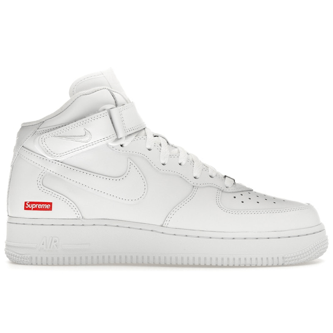 Nike Supreme x Air Force 1 Mid 'Box Logo - Triple White'  FZ8784 100