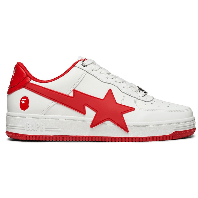 A Bathing Ape Bape Sta OS #2 White Red 1K20-191-314-RED/1K20-291-313-RED/001FWK201314-RED