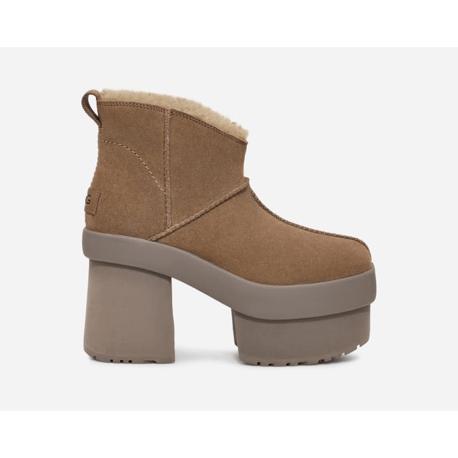 UGG® New Heights Platform Mini Boot Hickory 1157910-HCK