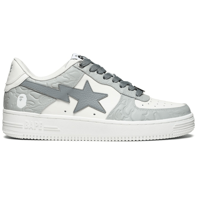 A Bathing Ape Bape Sta #4 Linecamo White Grey