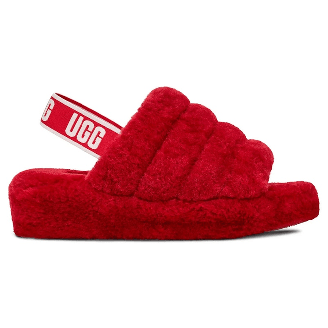 UGG Fluff Yeah Slide Ribbon Red (Women's) 1095119-RBRD