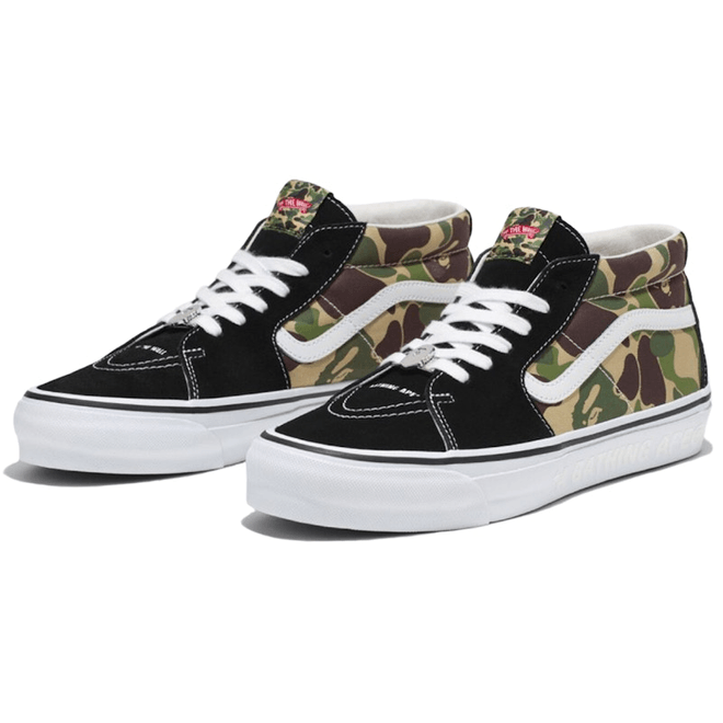 Vans LX Sk8-Mid Bape ABC Camo Black Green