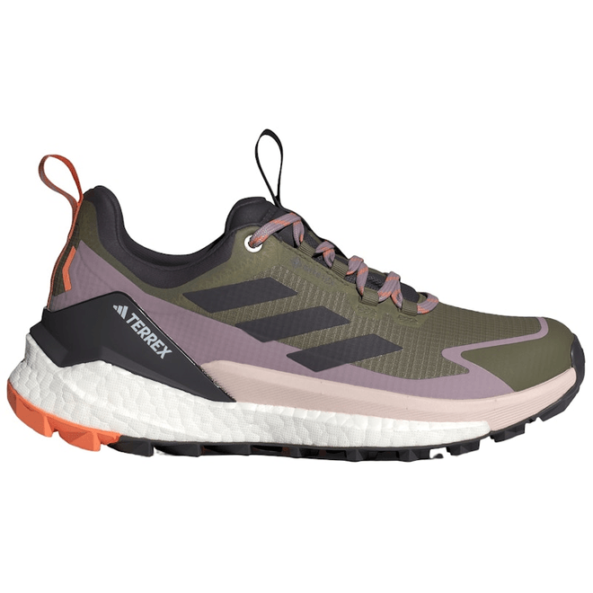 adidas Terrex Free Hiker 2.0 Low Gore-Tex Olive Strata Aurora Black Amber Tint (Women's)