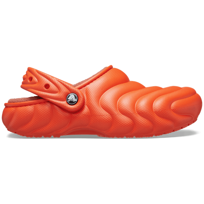 Crocs Unisex Classic Lined Overpuff Clogs Lava 