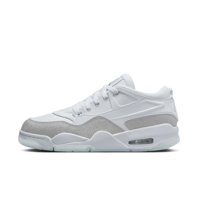 Air Jordan 4 RM WMNS 'White & Metallic Silver' HQ3441-111