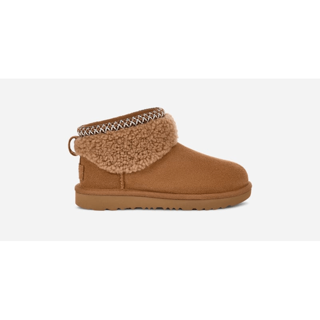 UGG® Classic Ultra Mini Maxi Curly Boot Brown