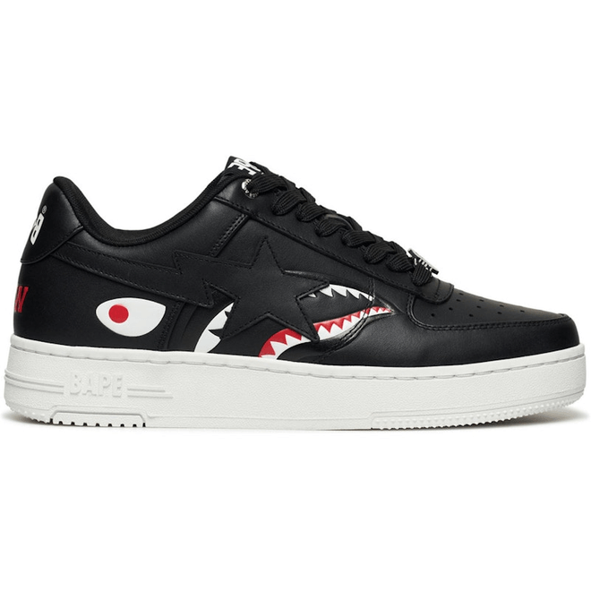 A Bathing Ape Bape Sta Low Shark Pack Black 1K80-191-307-BLK/1K80-291-307-BLK/001FWK801307-BLK