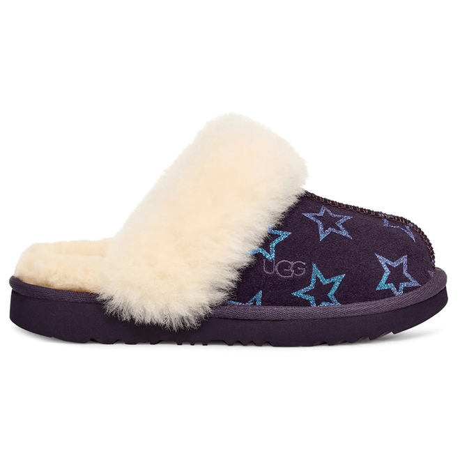 UGG Cozy II Iridescent Stars Slipper Nightshade Purple Iridescent (Kids)