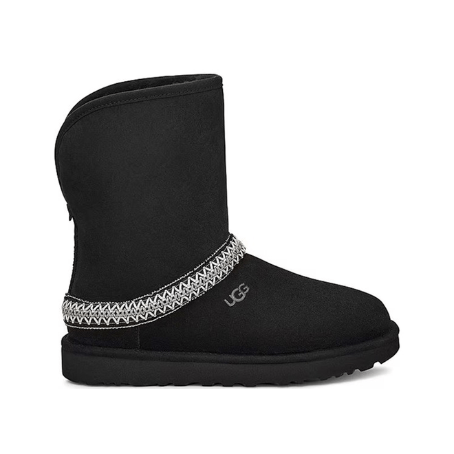 UGG® Classic Short Crescent Boot Women Black 1161770-BLK