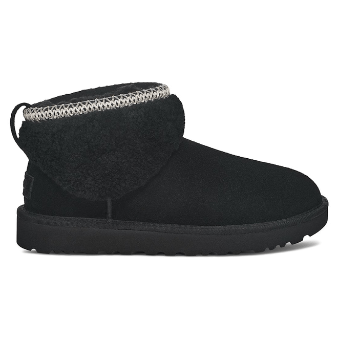 UGG® Classic Ultra Mini Maxi Curly Boot Black 1158263-BLK