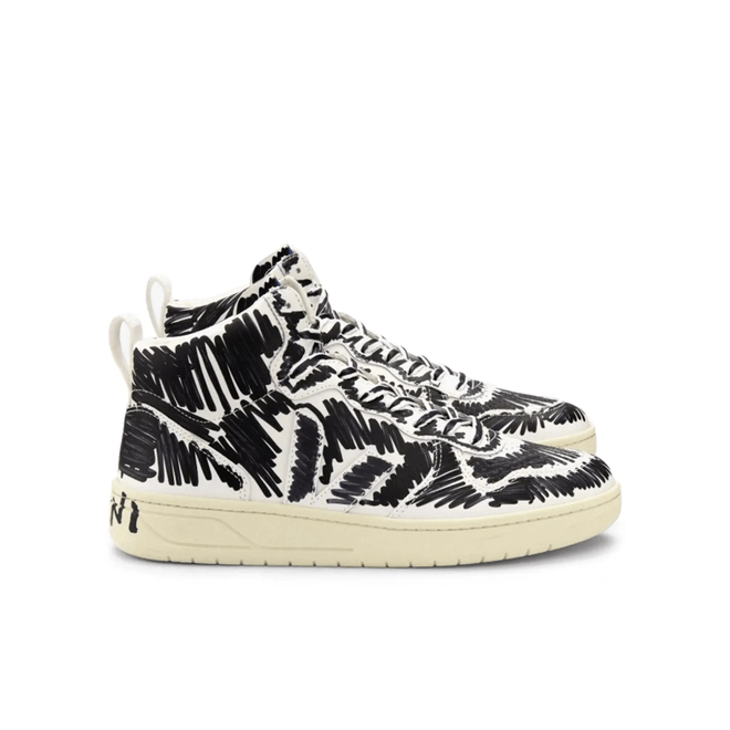 Veja V-15 Leather x Marni Black VQ0203067A