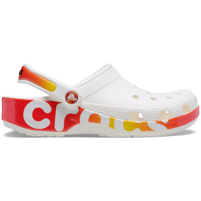 Crocs Unisex Classic Reflector Clogs White 