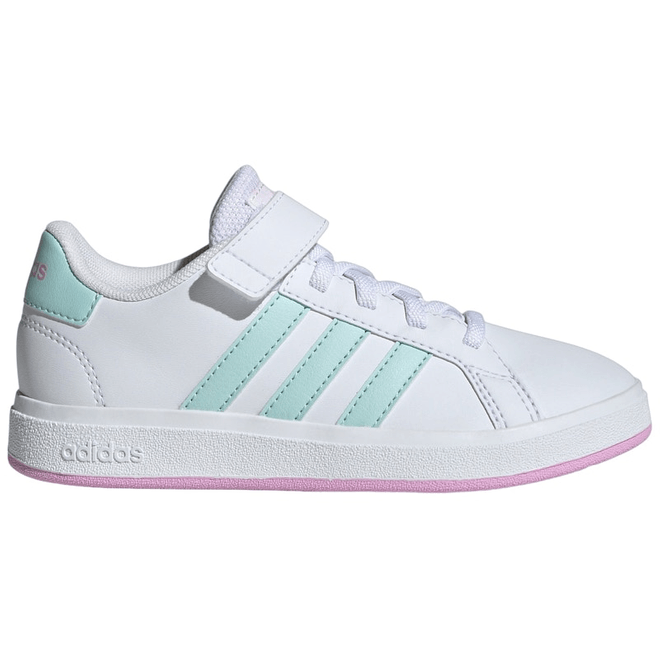 adidas Grand Court 2.0 Cloud White Semi Flash Aqua Bliss Lilac (GS)