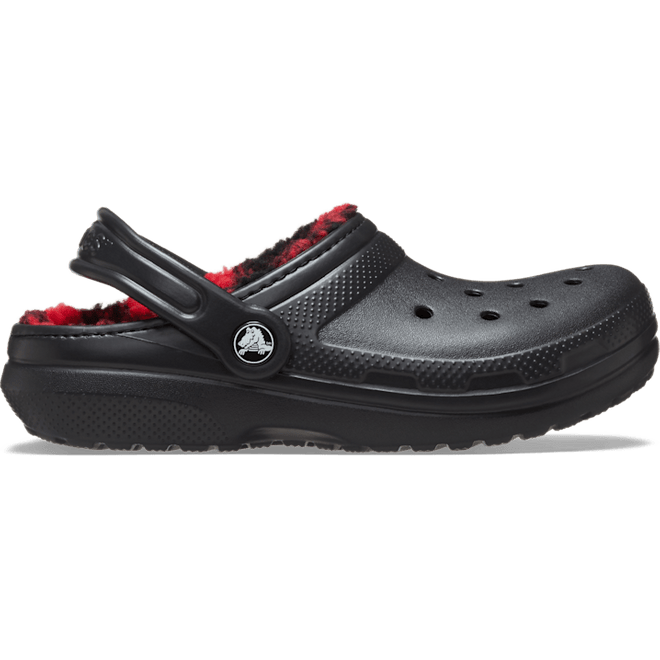 Crocs Kids Toddler Classic Lined Buffalo Check Clogs Black 